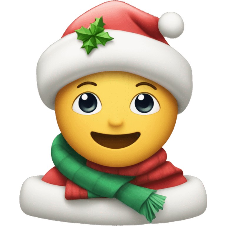 cute christmas with a bright star  emoji