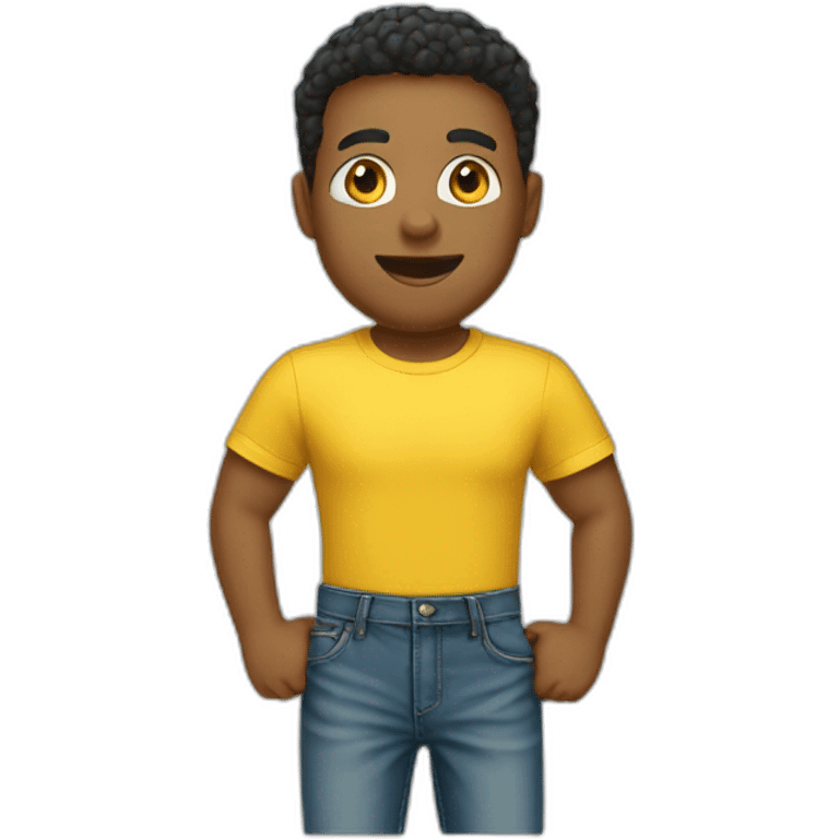 Yellow T-shirt and jeans emoji