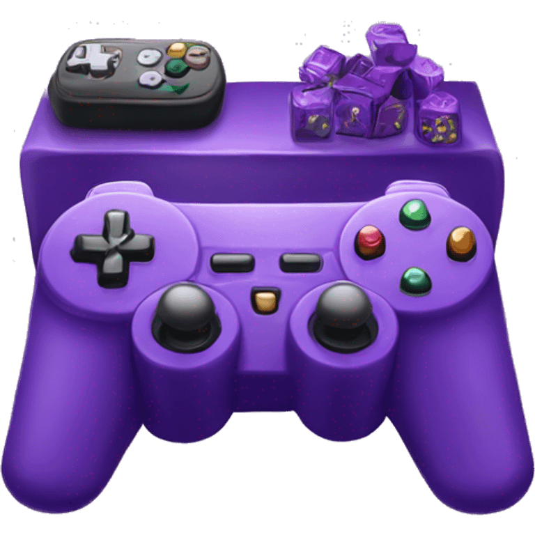 purple gaming set up emoji