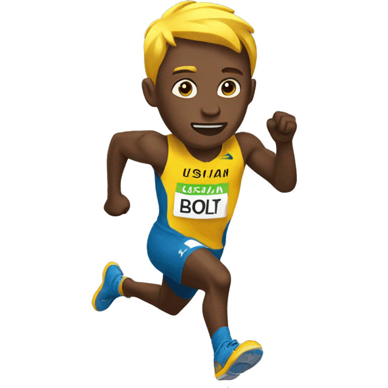 Usian bolt running emoji