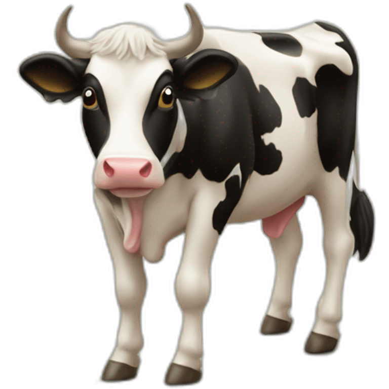 Vache qui boit de la bière emoji