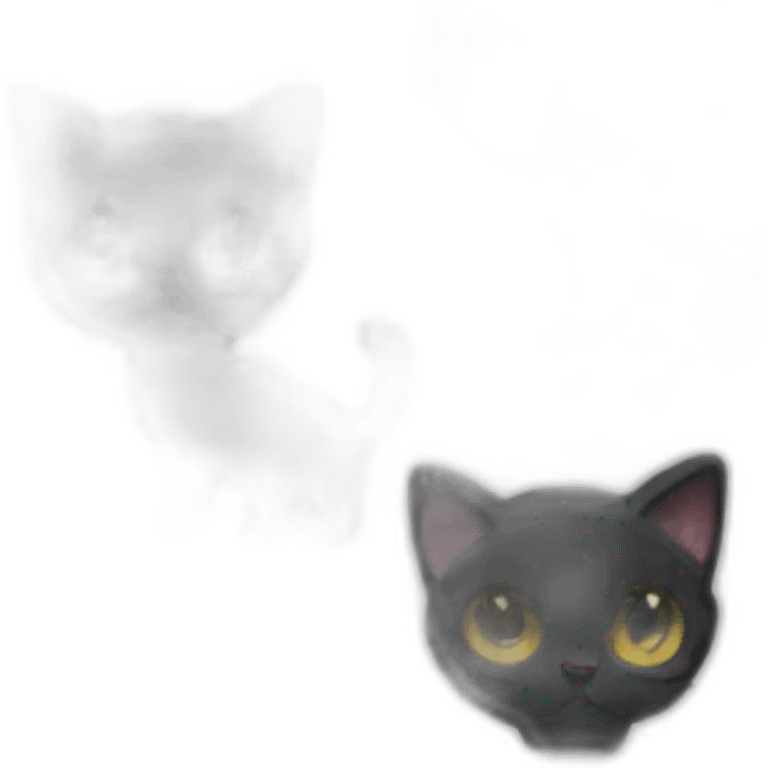 black cat James bond emoji