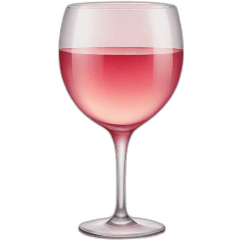 Glass of rose wine emoji