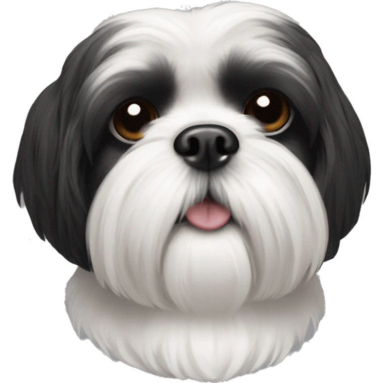 Black shih tzu emoji