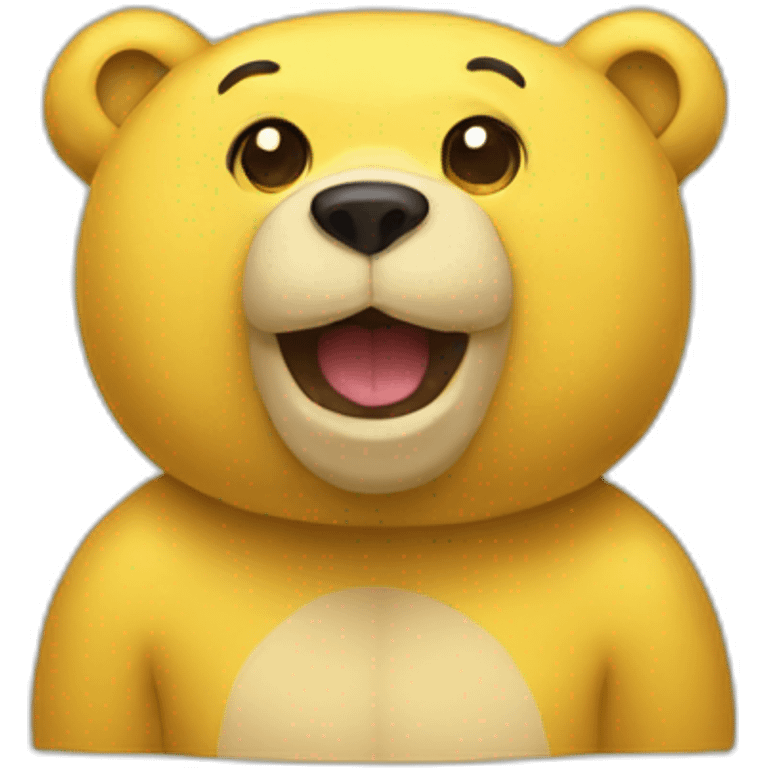 a yellow bear emoji