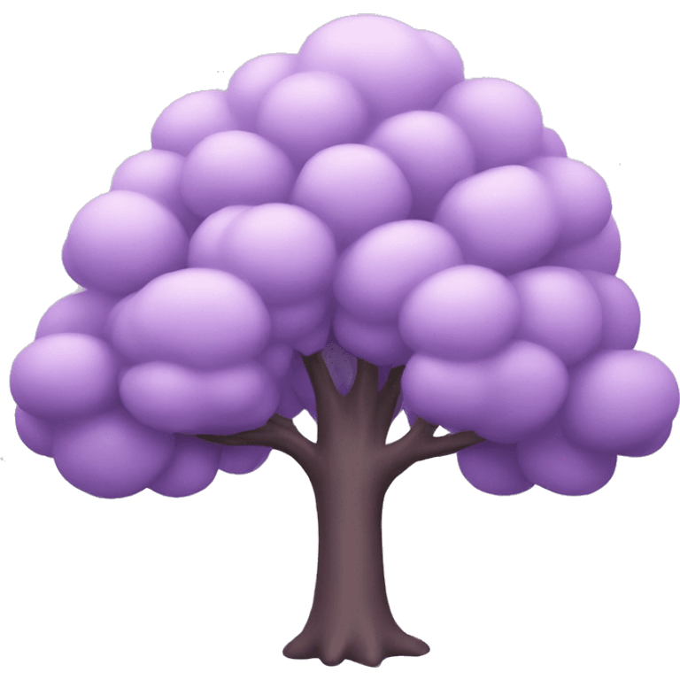 pastel purple tree emoji