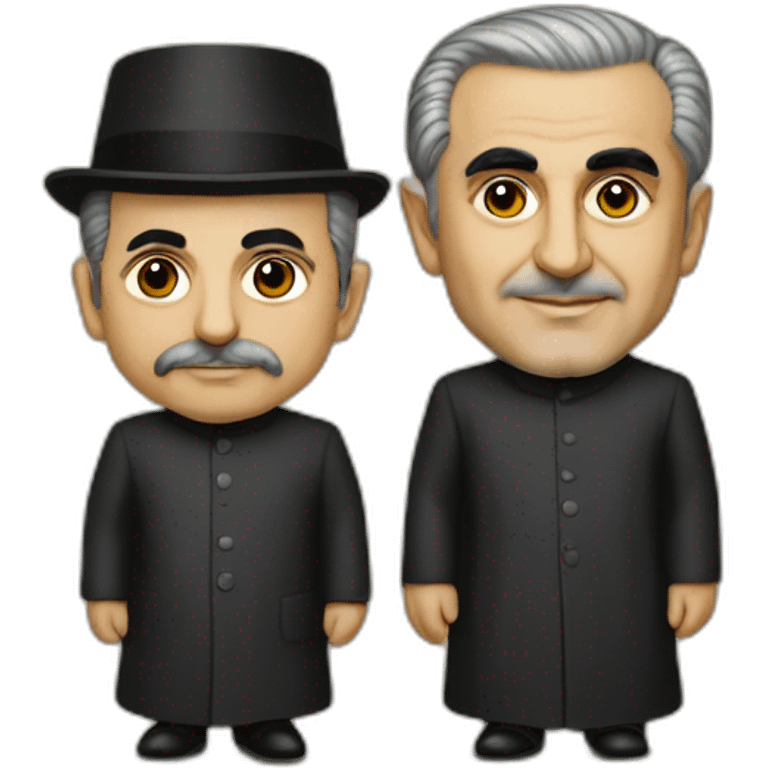 Khomeini and mohammad reza pahlavi emoji