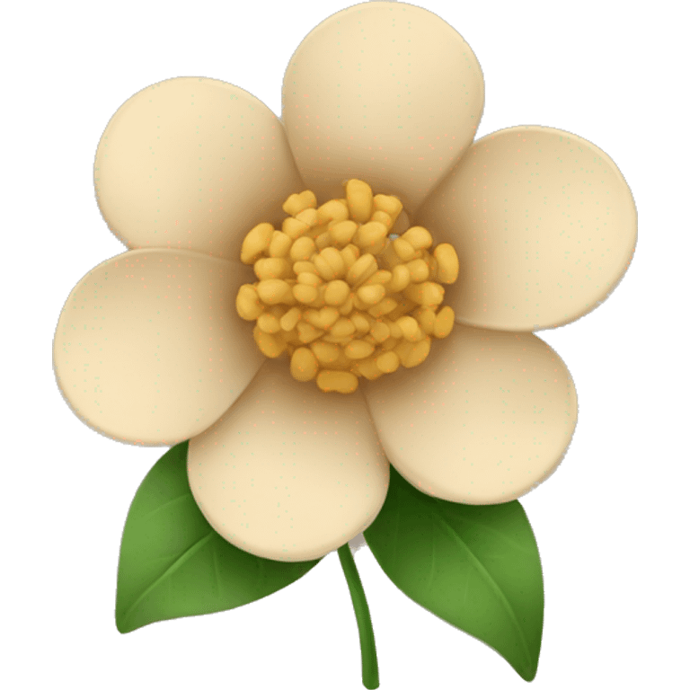 Beige flower emoji