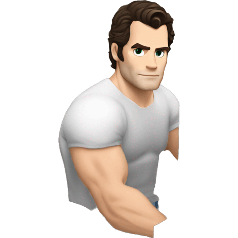 Henry Cavill building his gamer pc emoji