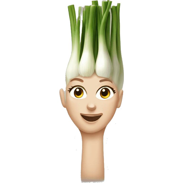 white girl spring onion emoji