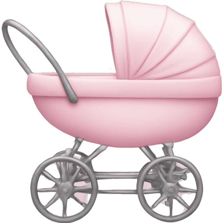 Light pink baby pram emoji