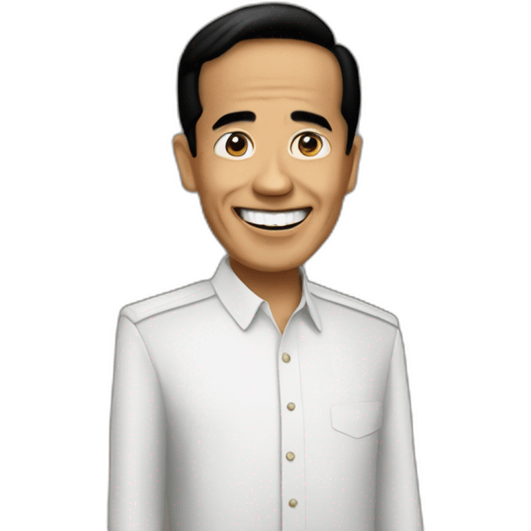 Jokowi say hello emoji