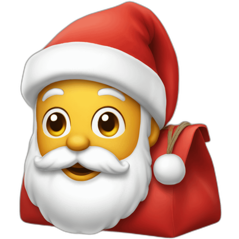 Santa Claus with a bag emoji