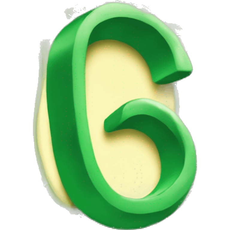 The letter O made of money emoji