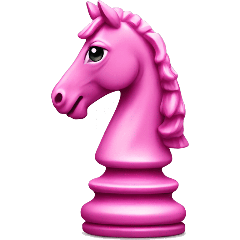 Pink horse chess piece  emoji