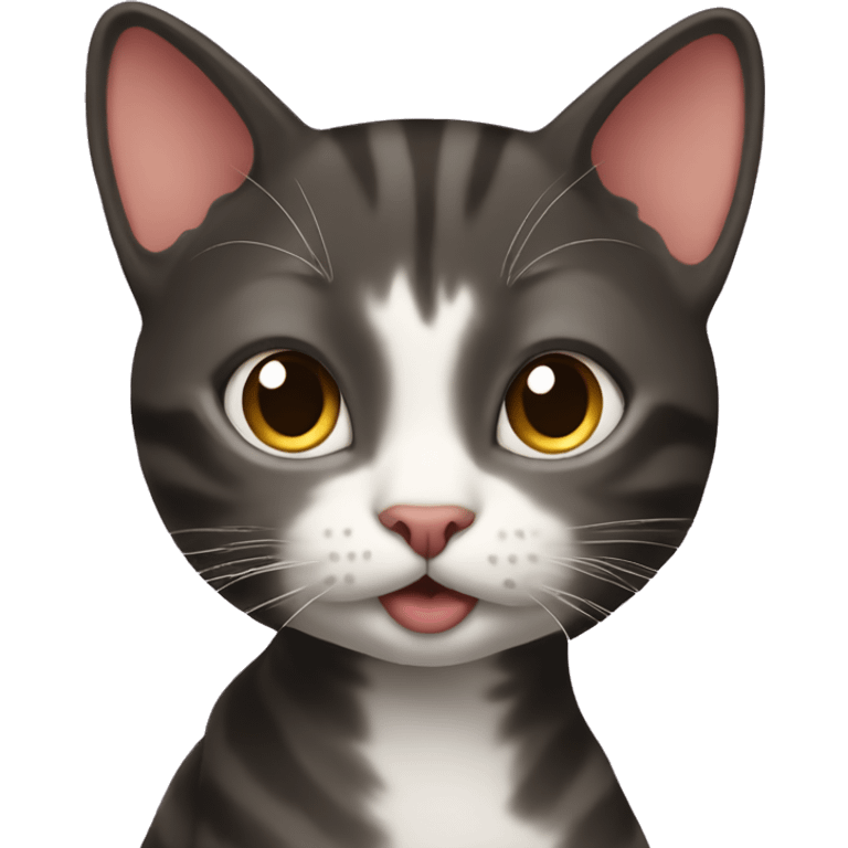 Coquette cat emoji