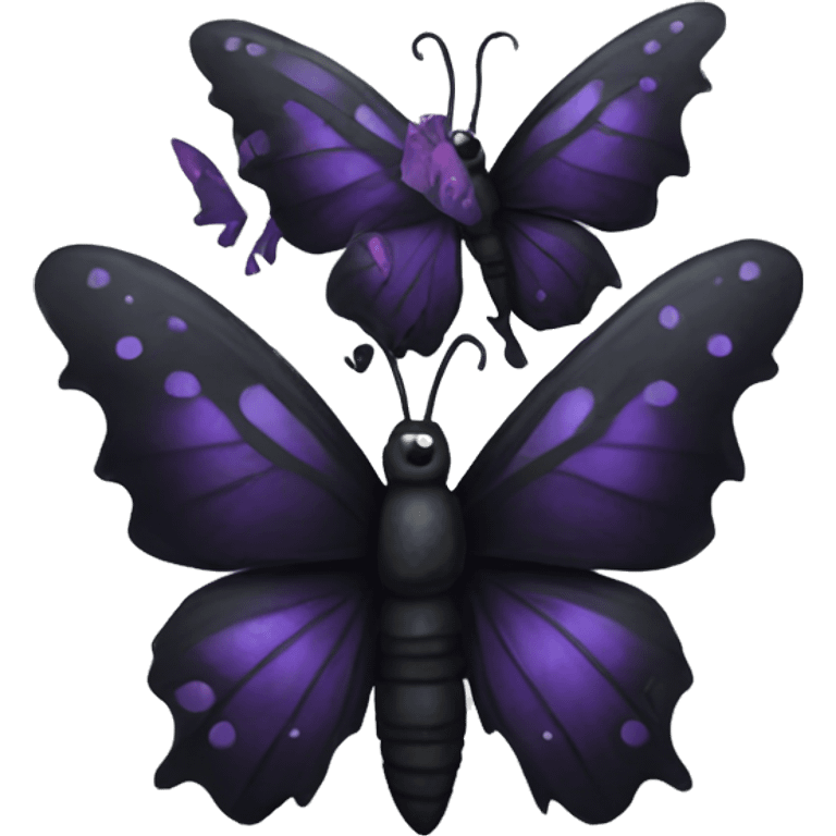 goth butterfly  emoji