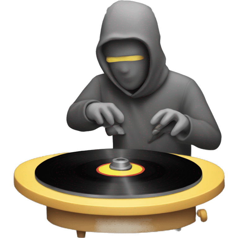 Grinding Music on vinyl emoji