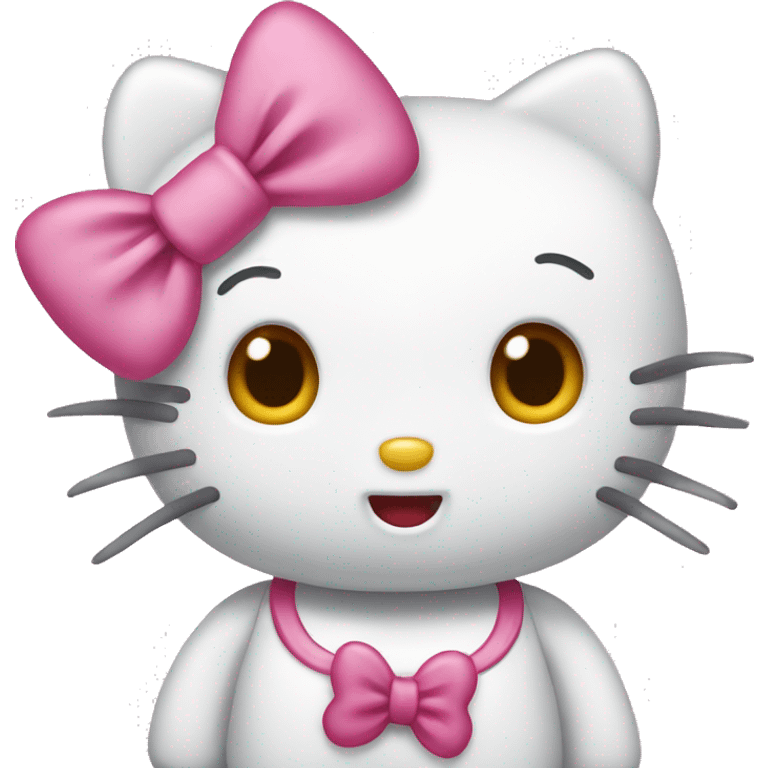 Hello kitty with a bow emoji