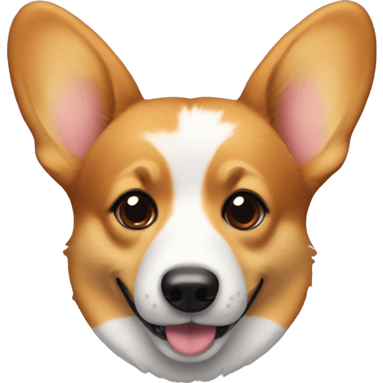 corgi with a bow on its ear emoji