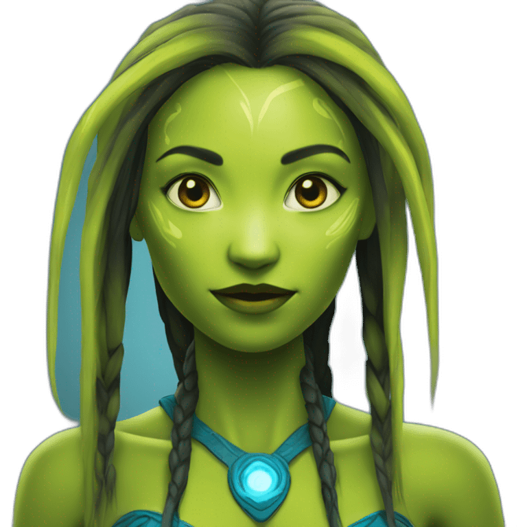 An Avatar Na'vi girl emoji