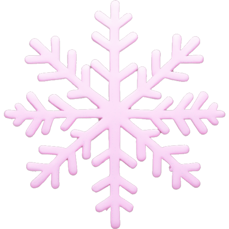 light pink snowflake  emoji