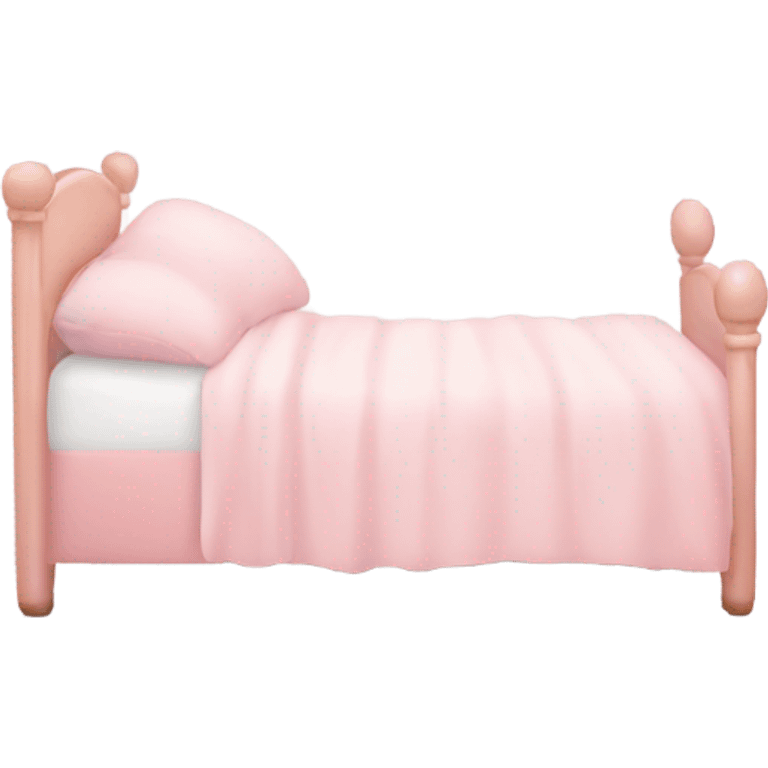 Light pink bed emoji