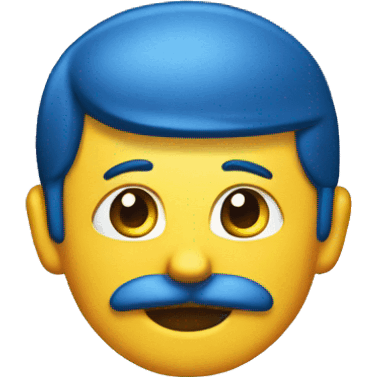 fiocco blu  emoji