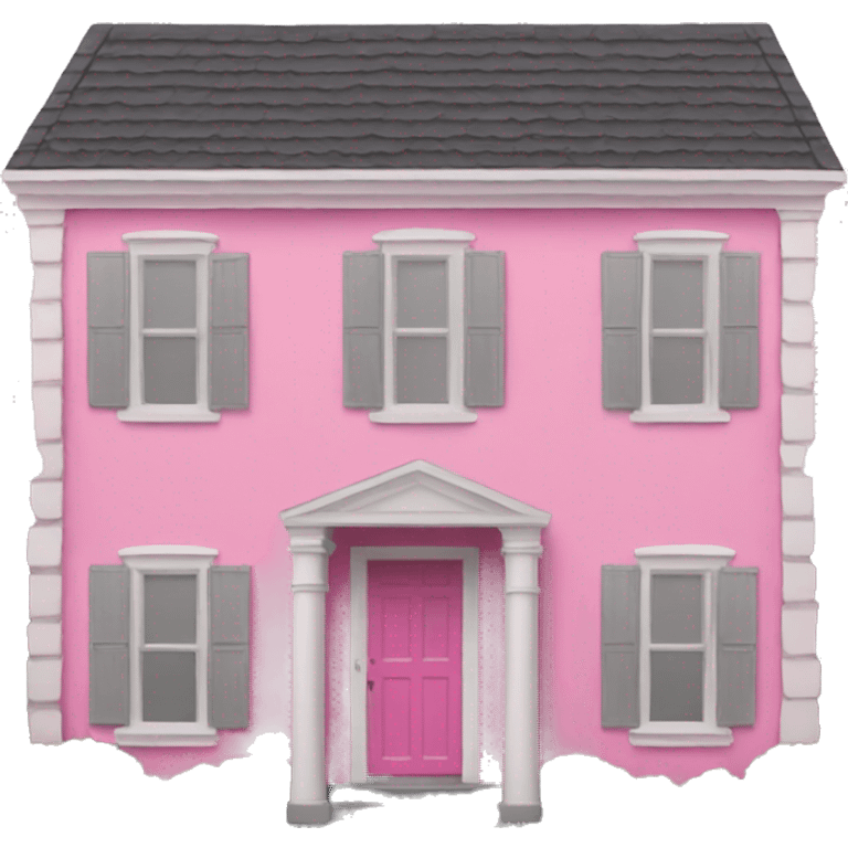 pink house emoji