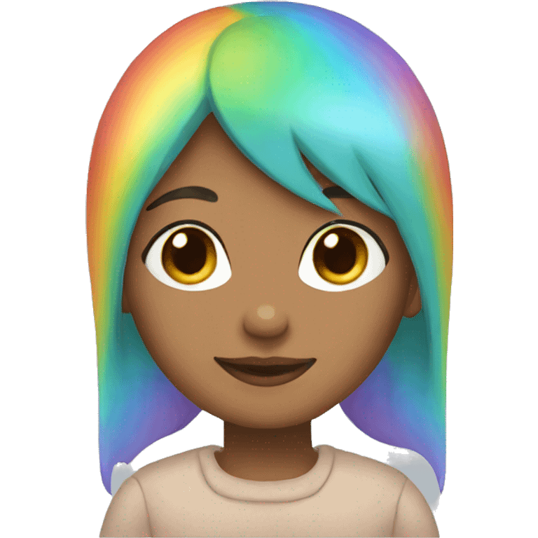 Woman sky rainbow emoji