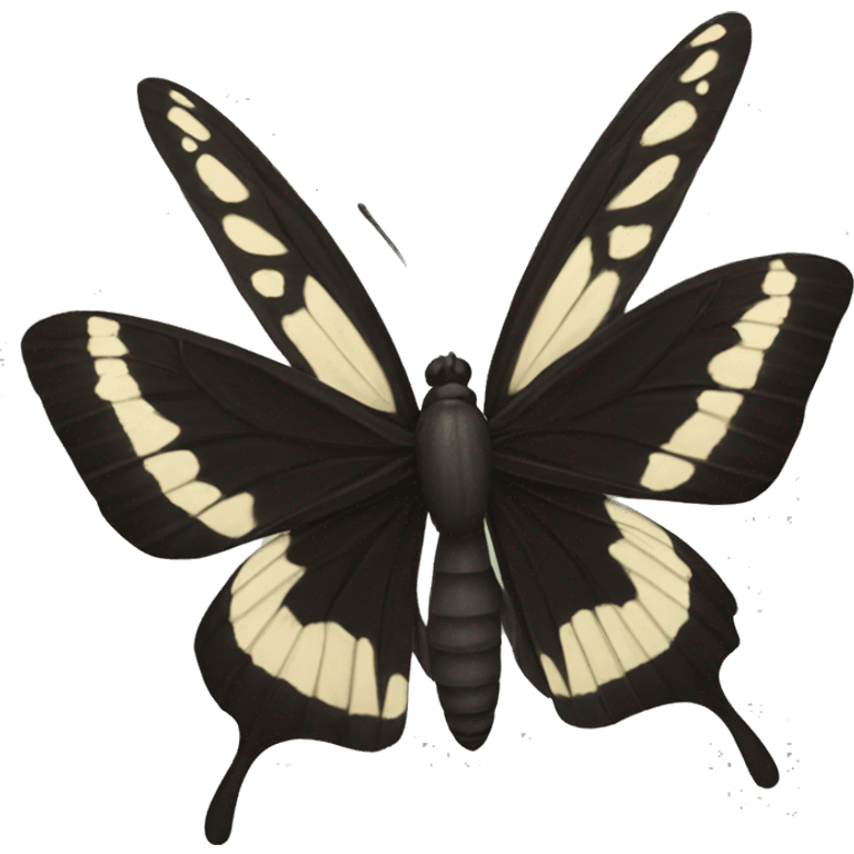 mariposa negra emoji