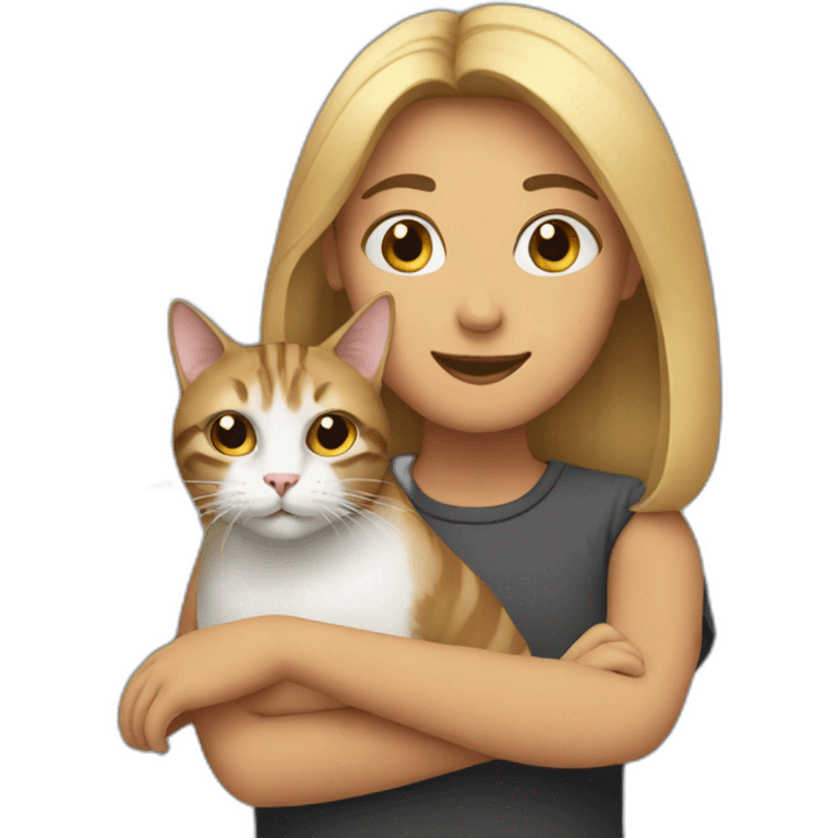 person with cat emoji