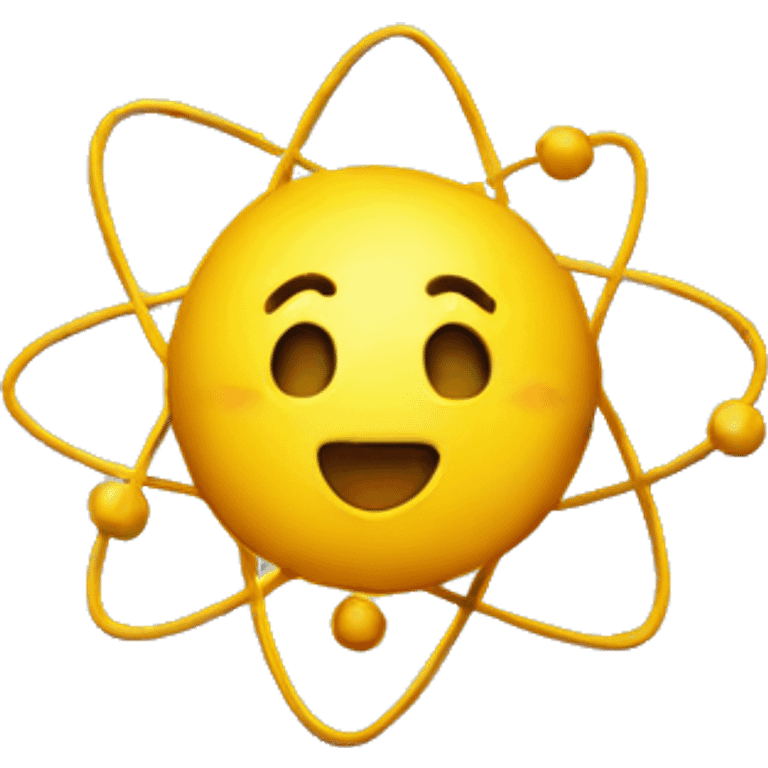 happy nuclear atom emoji