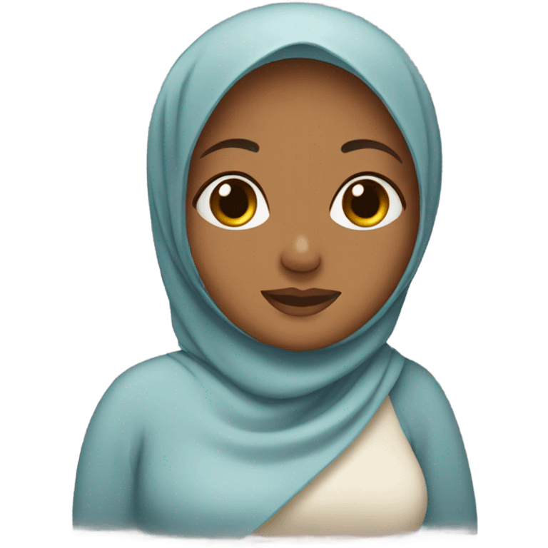 pregnant woman with hijab emoji