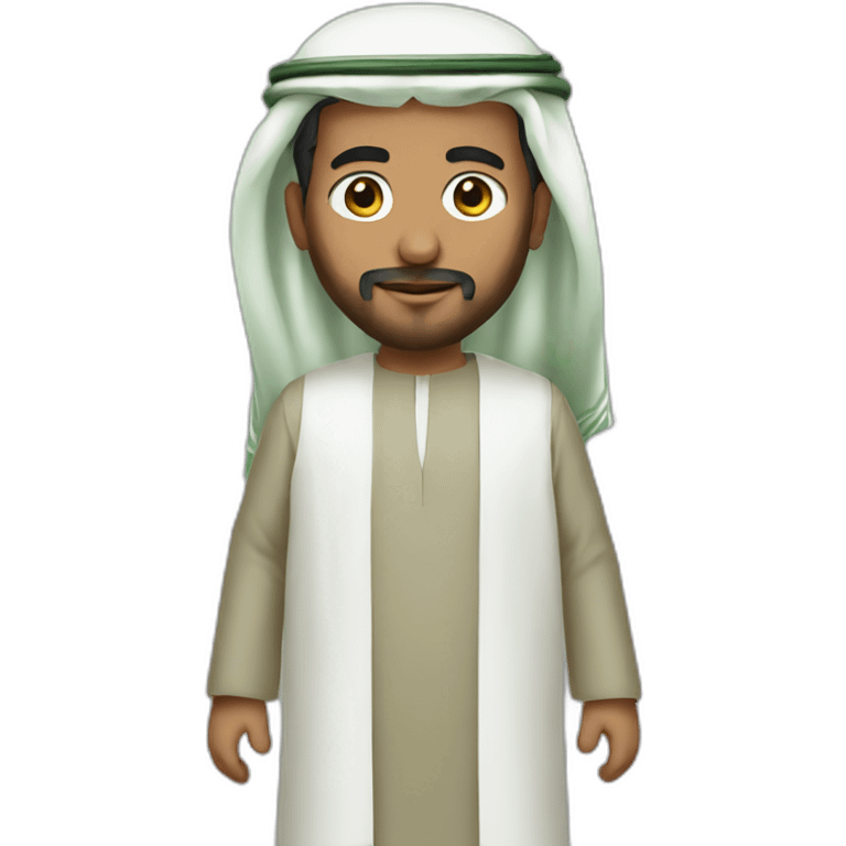 Saudi Man with Saudi clothes emoji