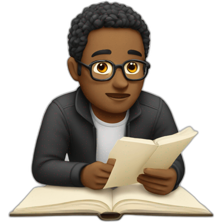 writer writing a book emoji