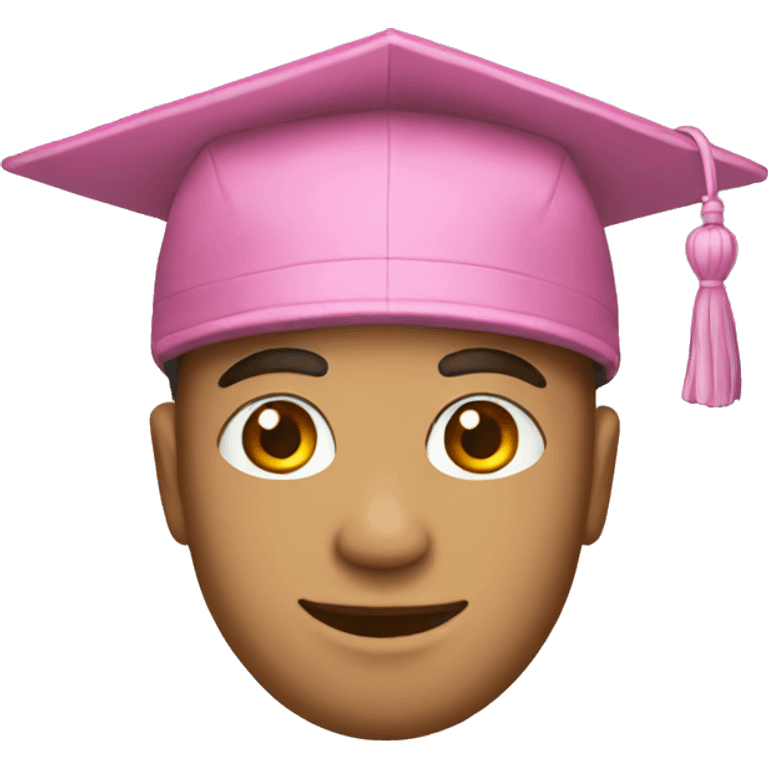 pink university cap emoji