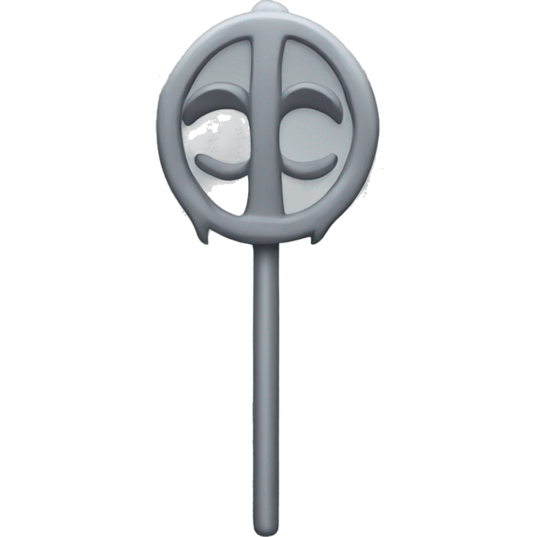 All grey staff emoji