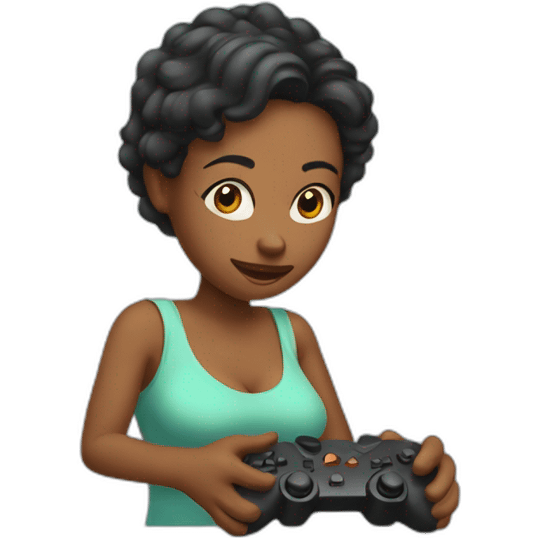 Mommy play video games emoji