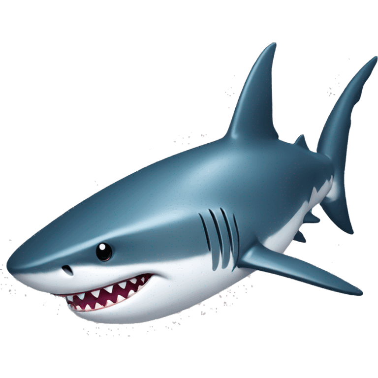 Shark with a top emoji