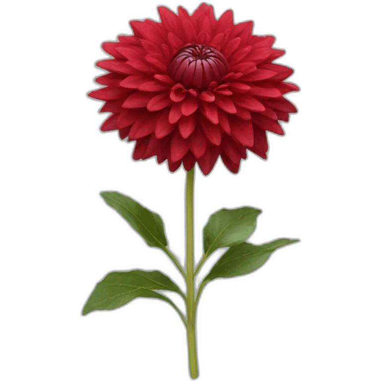 red dahlia emoji