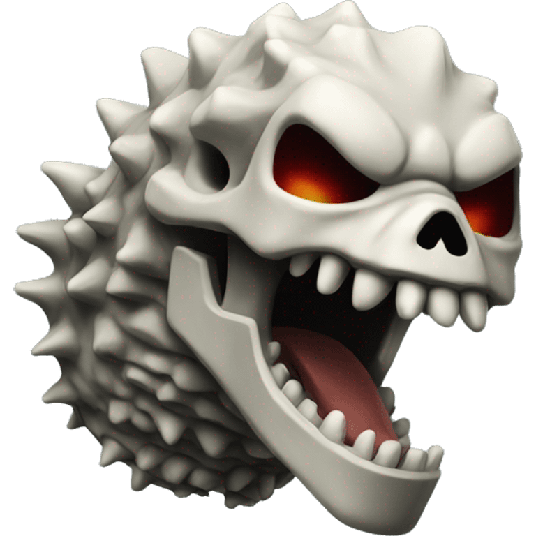 Skull Godzilla toy emoji