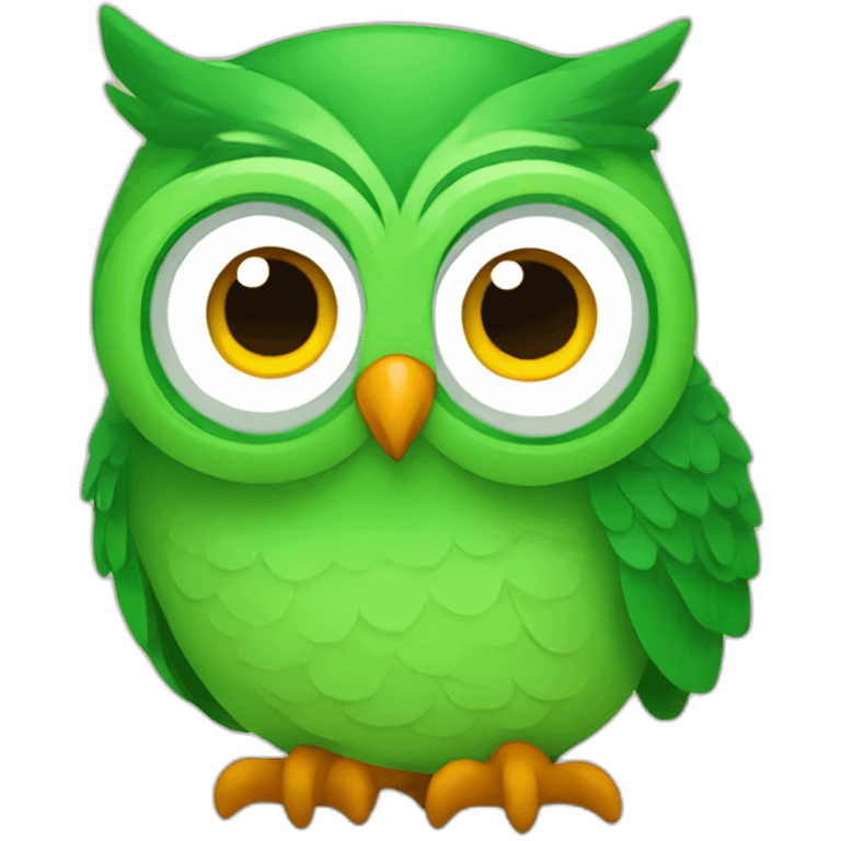 duolingo the green owl emoji