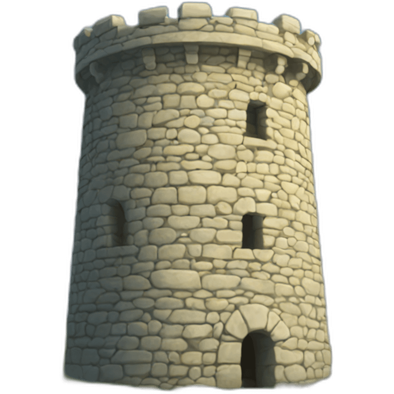 Round Stone tower emoji