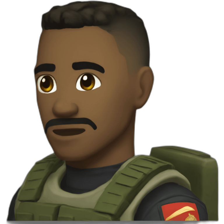 marine from the videogame doom emoji