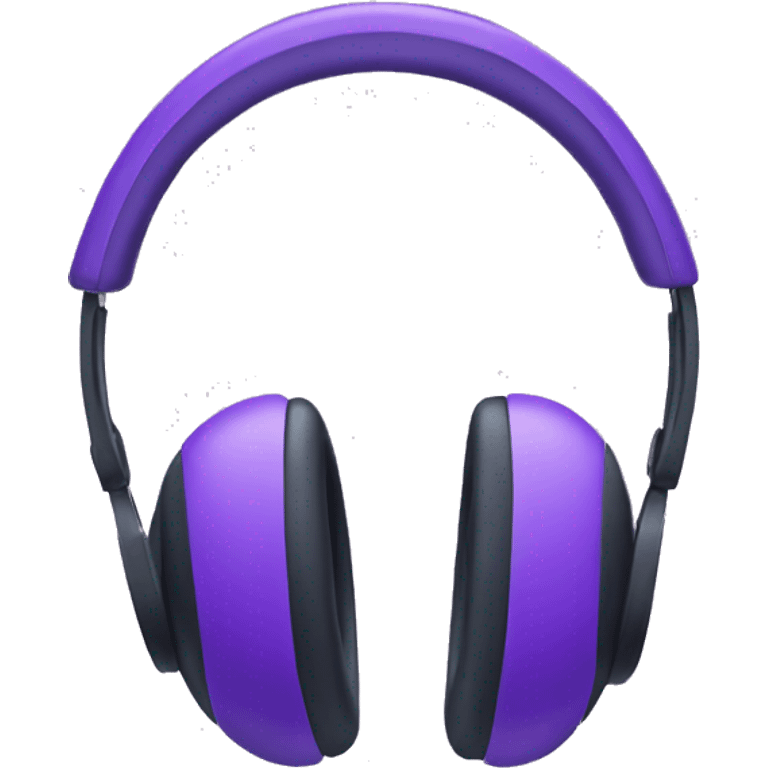 Purple apple headphones emoji