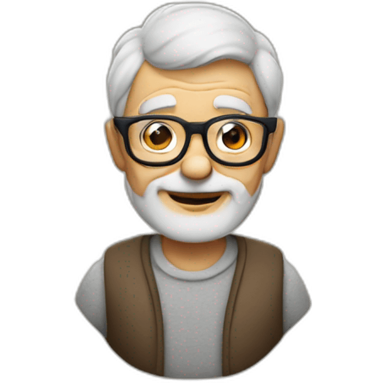 Grandpa with glasses emoji