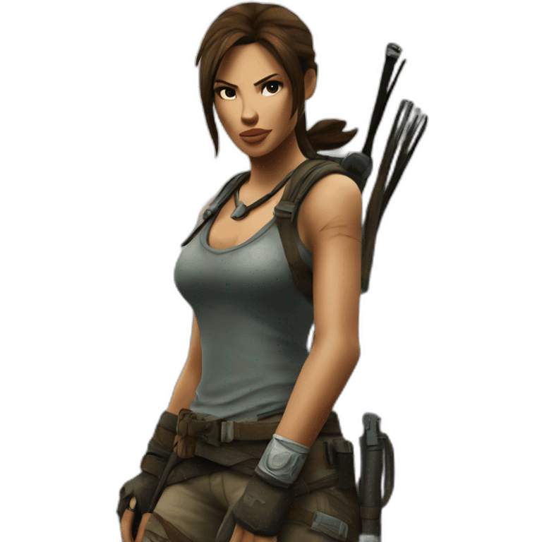 lara croft emoji