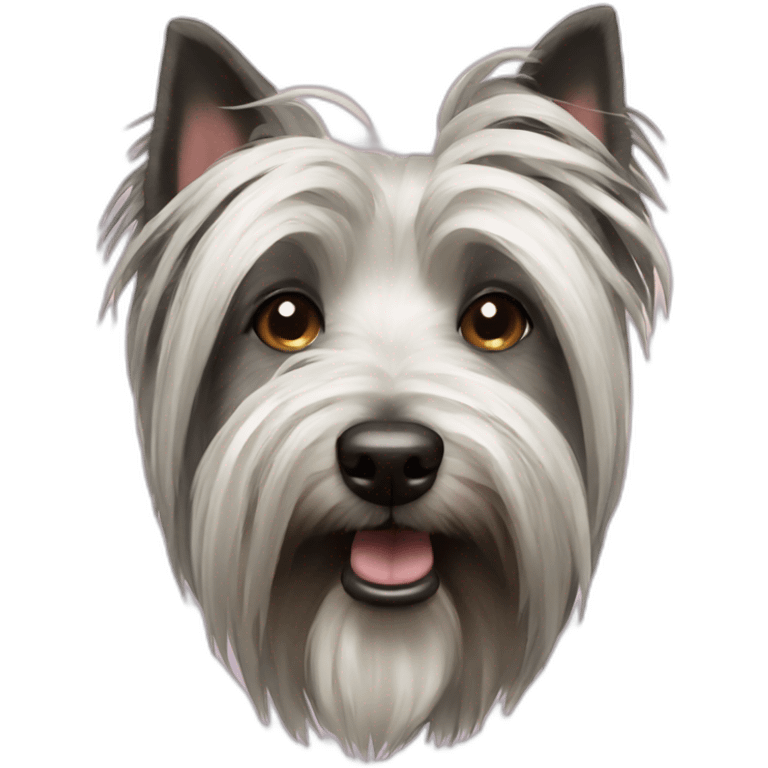 Skye terrier dog emoji