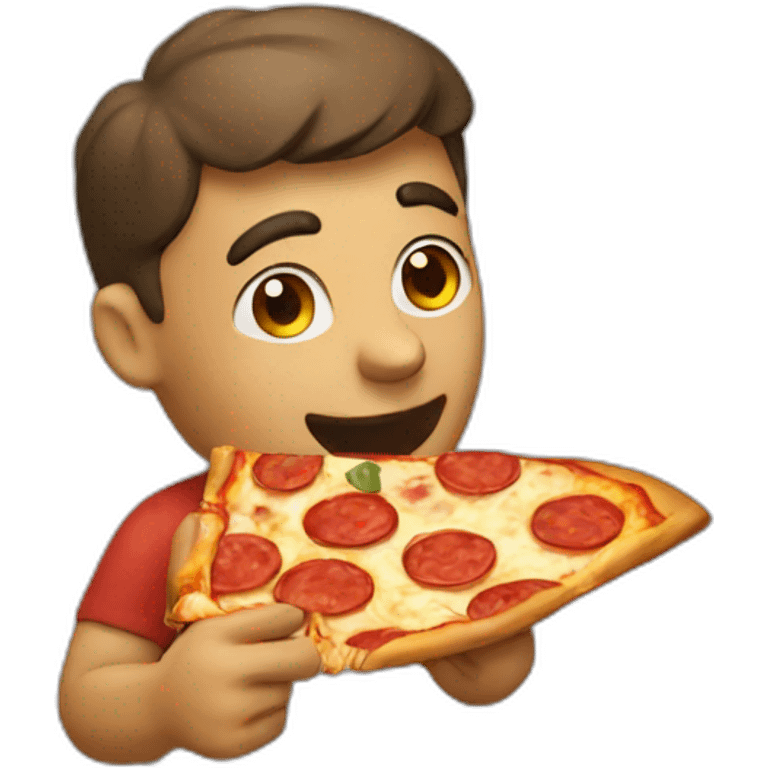 eating pizza emoji